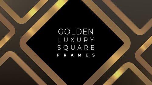 Golden Luxury Square Frames