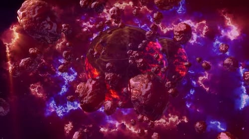 Brennende Planeten aus galaktischen Explosionen