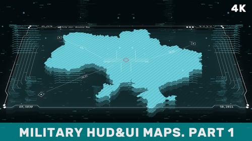 Mapas de interfaz de usuario HUD militar. Parte 1