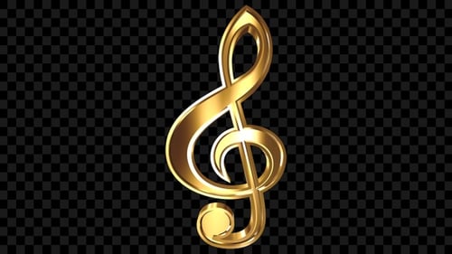 Gold Treble Clef