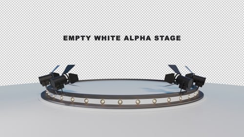 Empty White Alpha Stage