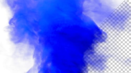 Dynamic Blue Fluid Smoke Transition Reveal