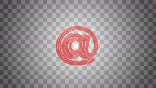 Glossy Red @ Symbol Forming Animation
