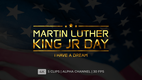 Martin Luther King Jr. Day Golden Animated Title