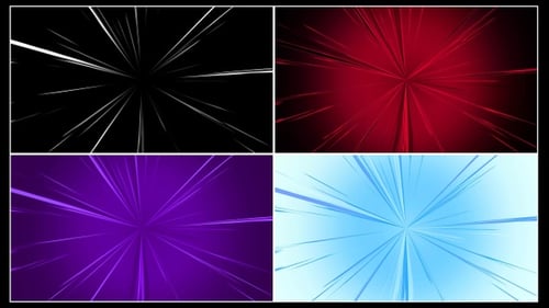 Abstract Speed Lines Burst Animation Pack