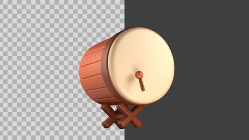 3D Animated Bedug Icon