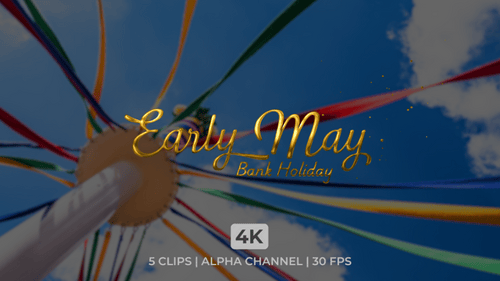 Early May Bank Holiday Text Animation