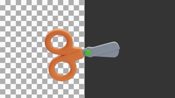 Animated Scissors 2D | Alpha Channel , Backgrounds Motion Graphics ft ...