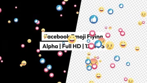 Facebook Emoji Reaction Social Media Flying Alpha