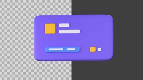 Modern 3D Credit Card Animation with Data Input