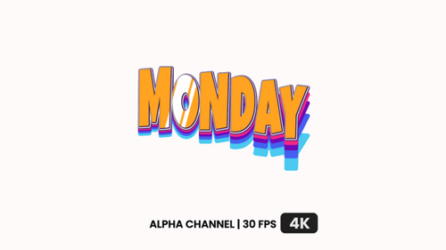 Monday Text Animation