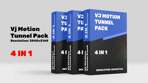 Pack 4 en 1 de VJ Motion Tunnel : un voyage visuel