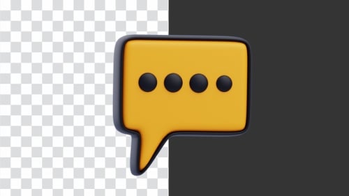 3D Animation of Leave Comment | Alpha Channel