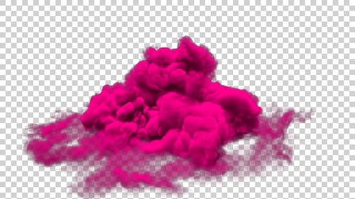 Heavy Pink Smoke Explosion