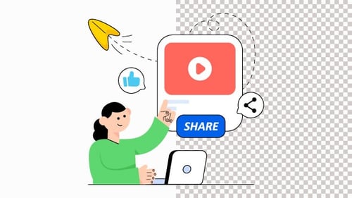 Digital Interaction with Online Video Sharing Concept