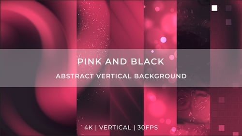 Pink and Black Abstract Vertical Background Pack