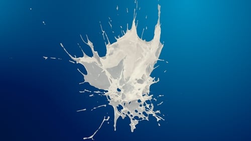 Milchtropfen kollidieren mit Splash