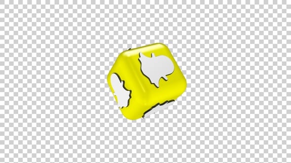 Snapchat Icon On 3D Box, Elements Motion Graphics ft. 3d icons & blog ...