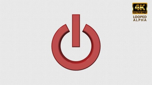 Power Button 3D Loop