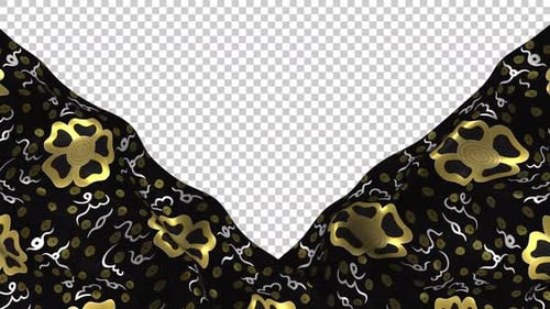 Indonesia Ethnic Silk Pattern Cloth Fabric Wave Songket Alpha Bengkulu Besurek Rafflesia Batik Loop