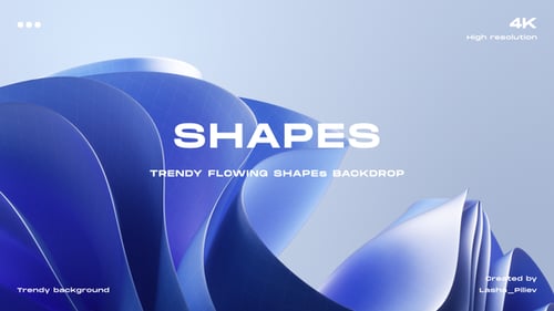 Flowing Abstract Cloth Shapes Backdrop