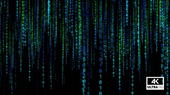 Matrix Rain Code Background Loop, Miscellaneous Motion Graphics ft ...