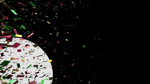 Realistic Falling Confetti Celebration Overlay Animation