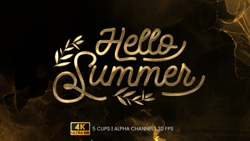 Hello Summer Text Animation