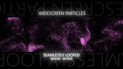 Abstract Widescreen Particle Flow Seamless Loop Background