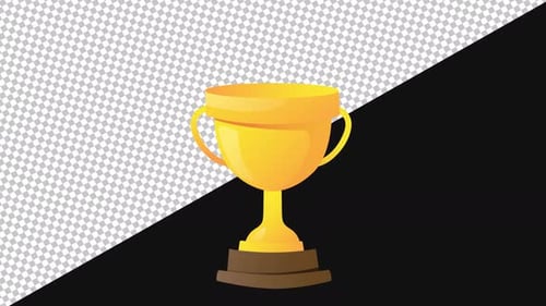 Winner Cup Animated | Alpha Channel