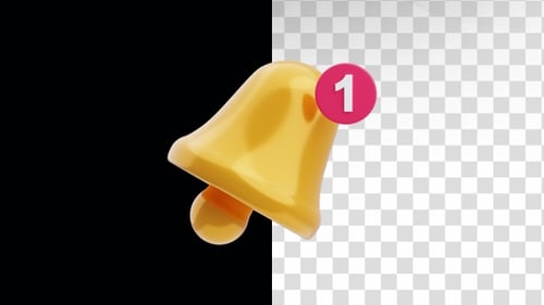 3D Animation of Notification bell