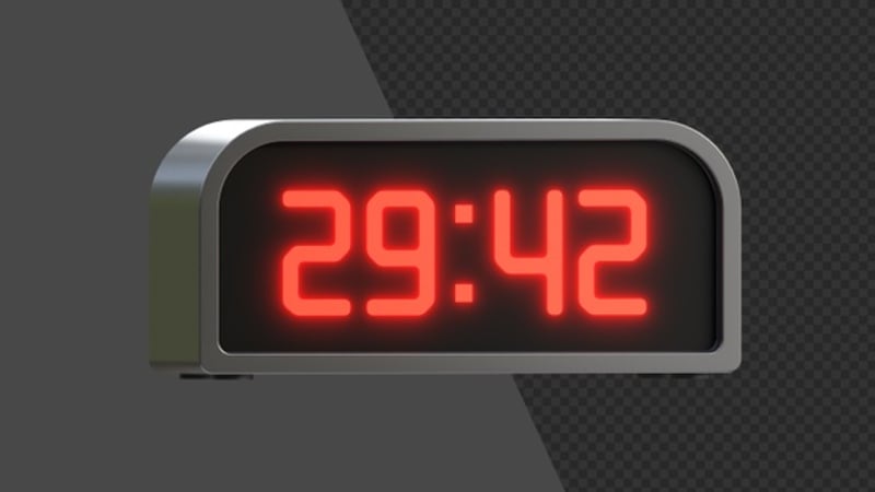 Digital Timer One Minute Countdown Clock Red Display, Backgrounds ...