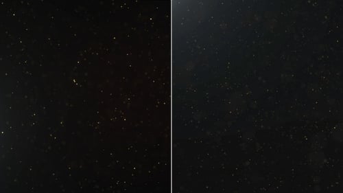 Floating Golden Glitter Particles Animated Background
