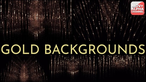 Elegant Golden Particle Cascade Background