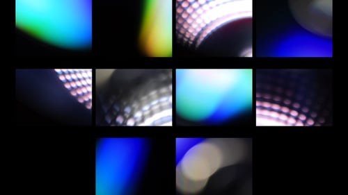 Abstract Colorful Light Leaks Overlay Effects Pack