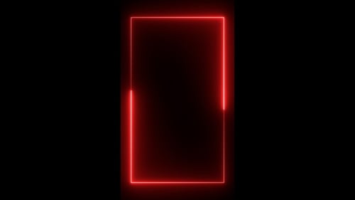 Red Neon Frame Loop