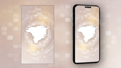 Greenland Animated Map - Vertical Video