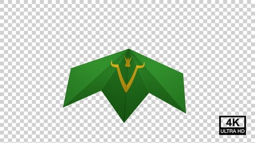 Origami Style Geometric Logo Reveal Animation