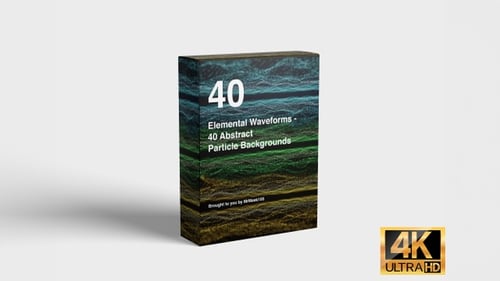 Animated Abstract Particle Waves Background Loop