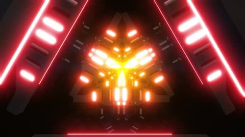 4 K Colored Light Tunnel 1