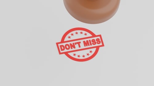 3D Animation of Promotion Stamp | Alpha Channel