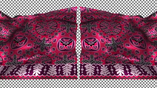 Tela con estampado de seda étnica de Indonesia, ondulado, Alpha Songket, batik, Srimanganti, banten, Java Loop