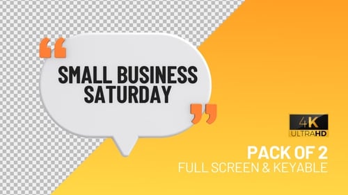 Small Business Saturday Speech bubbles
