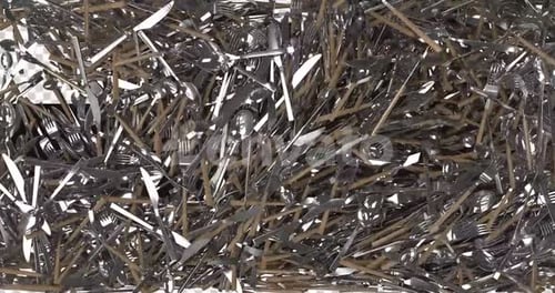 Dynamic Falling Cutlery Reveal for Dining Concepts