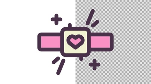 Wristwatch Love Animated Icon