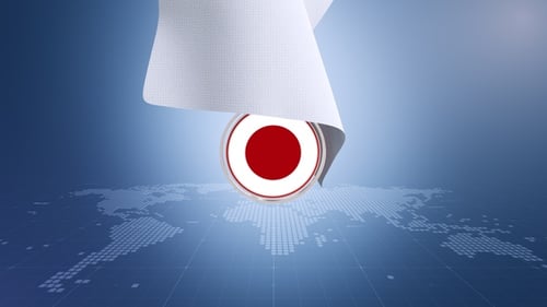Elegant Fabric Reveal with Global Digital Map Background