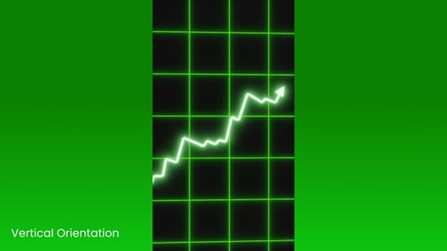 Green Line Graph Uptrend