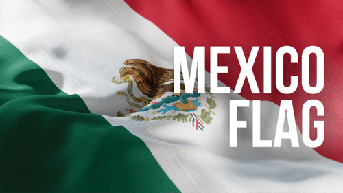 Mexikanische Stoffflagge