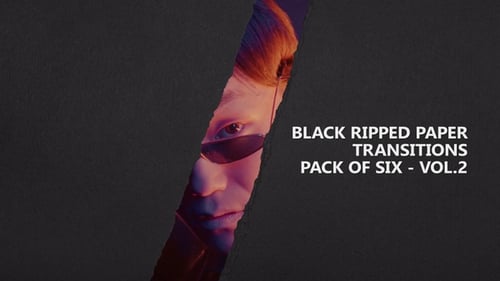 Black Ripped Paper Pack 2