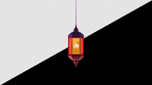 Schleifen-Animation im Ramadan-Lampenstil